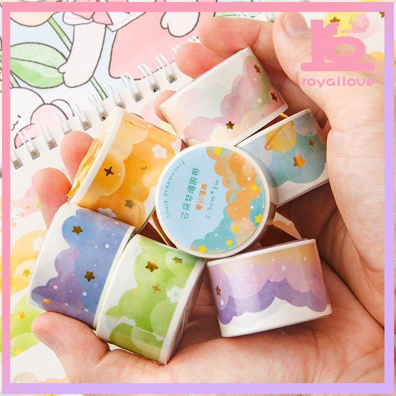 

CODStiker DIY Bahan Pita Kertas Pola Kartun Bronzing Dekoratif Gulungan-love