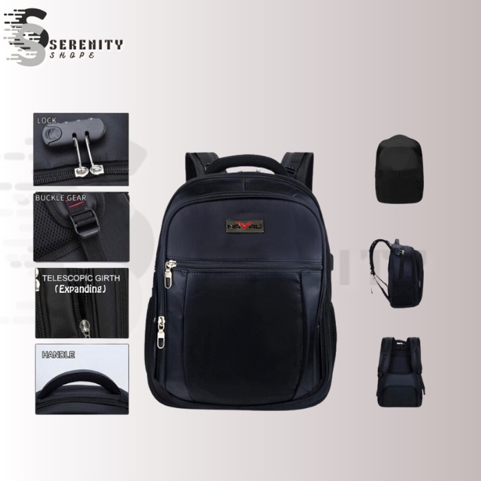 PROMO!! Tas Ransel Pria Tas Laptop Import PL Power USB Port Tas Punggung Pria Tas Laptop Polo Dual USB