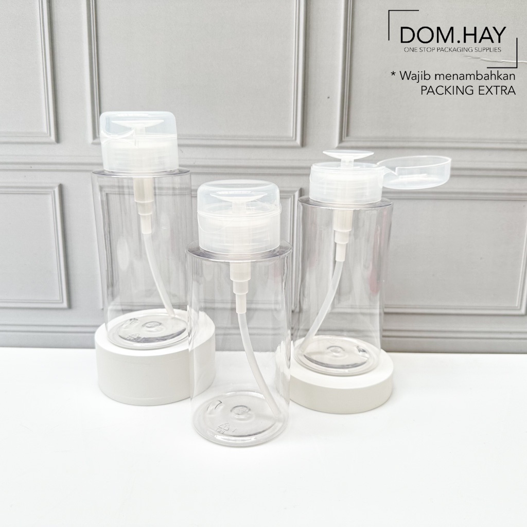300ml Botol Pump Makeup Removal Toner Nail Art Micellar Water Pressing Bottle Micellar Water DHJB