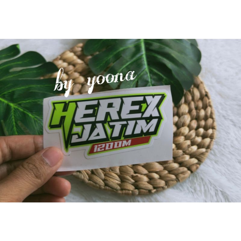 stiker HEREX JATIM murah princut stiker motor herex