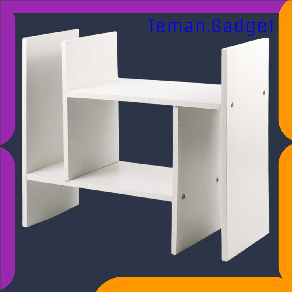 TG - KTK Veneer Rak Buku Rakit DIY Table Bookshelf Minimalist Organizer - ZW404