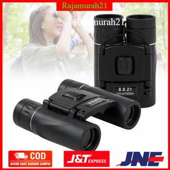 APEXEL Teropong Binoculars Compact Zoom 8x21 - APS-8X21 - Black - 5VTH01BK