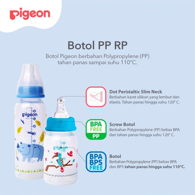 Pigeon PP Bottle Botol Susu Bayi - Animal 240 ml