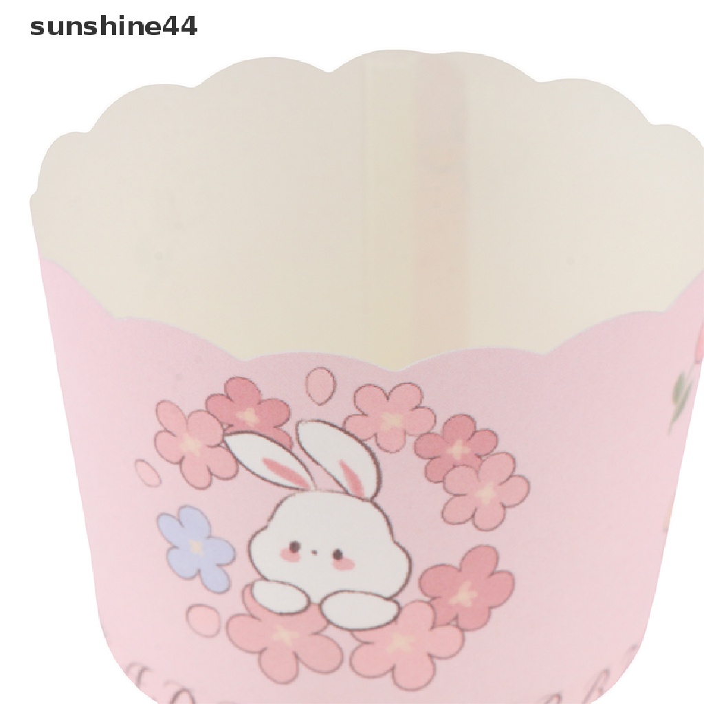 Sunshine 50Pcs Cupcake Paper Cup Muffin Cake Cup Untuk Pesta Pernikahan Pembungkus Kue Case ID