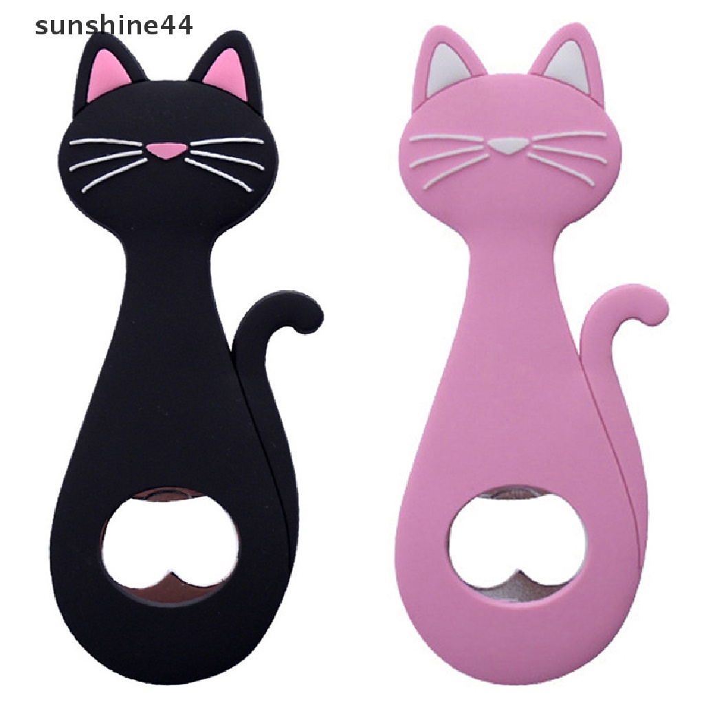 Sunshine Pembuka Botol Kulkas Magnet Cartoon Beer Bottle Opener Pembuka Bir Kucing ID