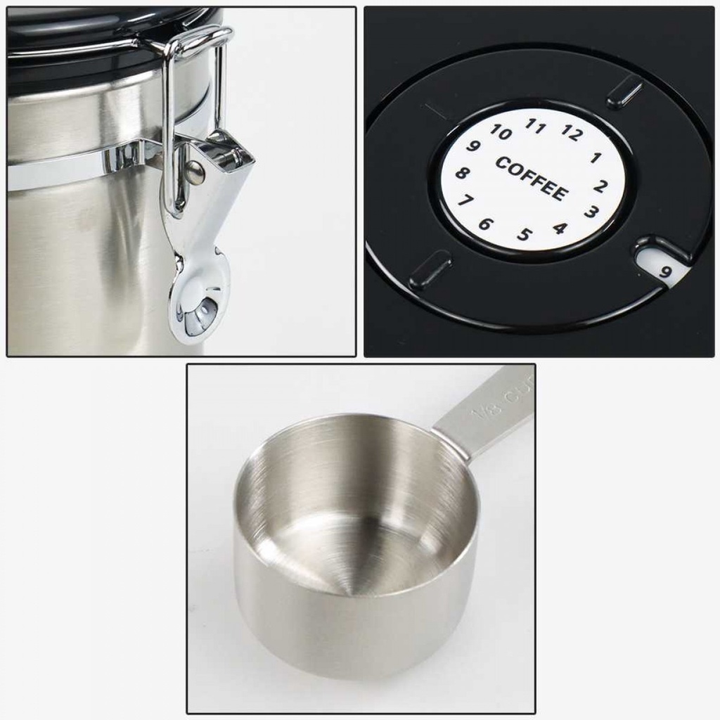 Toples Kedap Udara Penyimpanan Multifungsi 1.8L Stainless Sealed Tank
