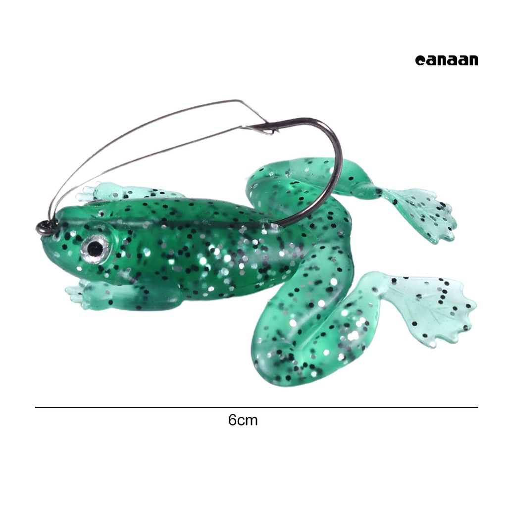 Cnn- Umpan Frog Anti-Gantung Bawah Kait Tajam Tahan Karat Anti Gigitan Anti Patah 3D Fisheyes High-Strength Frog Lure Bait Outdoor Tackle