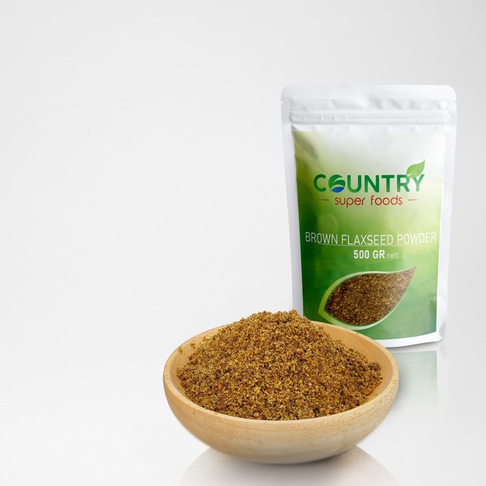 

[Ready Stock]COD Flaxseed Brown Powder - 500 gr - Bubuk Biji Rami Cokelat