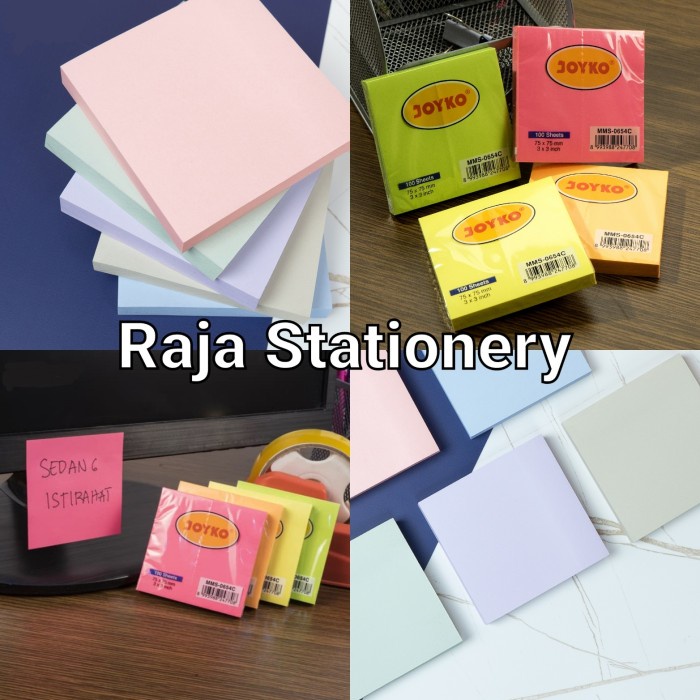 

Joyko Memo Stick 8cm Sticky Notes Kertas Memo Joyko Pastel Tempel - PASTEL MMS-30