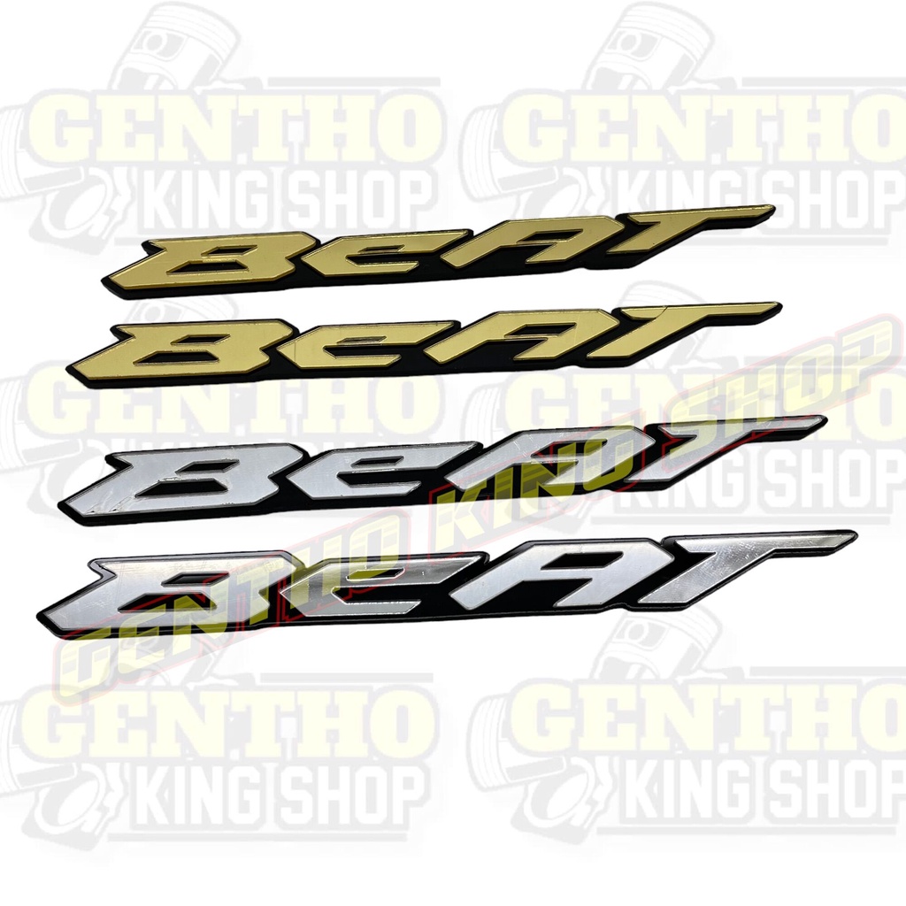2 PCS EMBLEM BEAT TIMBUL LOGO BEAT BUKAN STIKER ATAU STICKER TIMBUL STIKER MOTOR EMBLEM LOGO BEAT 3D