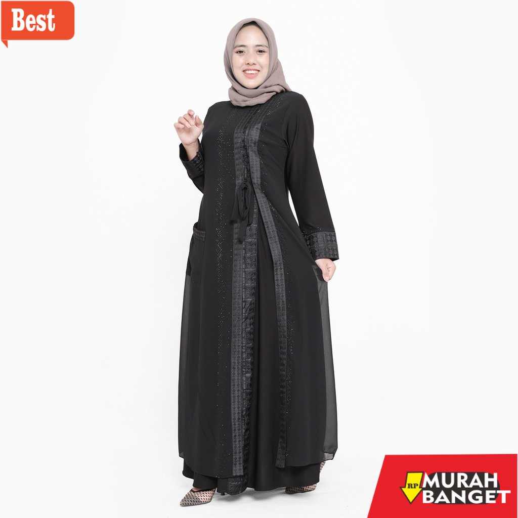 Gaya ala timur tengah di hari raya- Comera Fashion Baju Gamis Abaya Turkey Hitam Model Terbaru Abaya