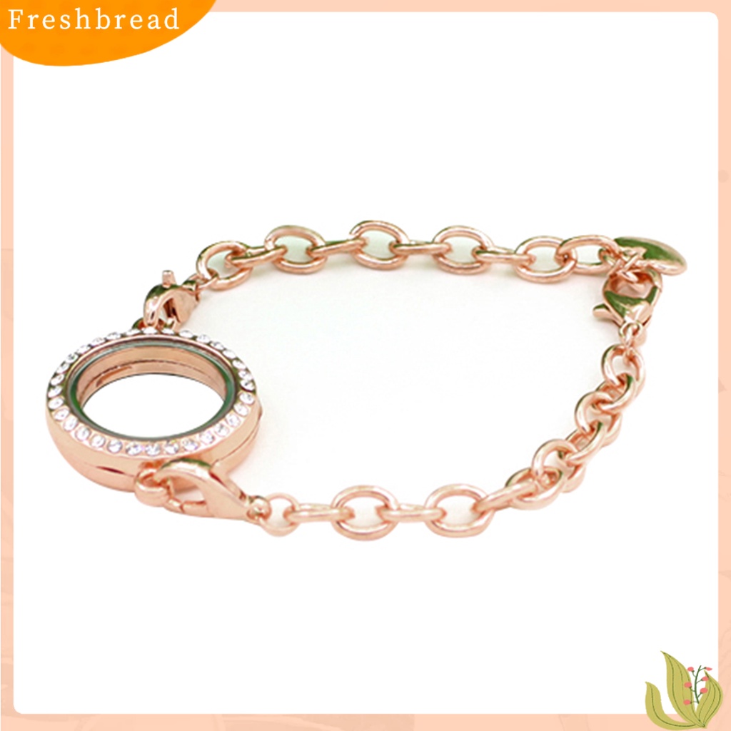 &lt; Freshbread &gt; 25mm ic Berlian Imitasi Hidup Memory Locket DIY Gelang Untuk Mengambang Charms