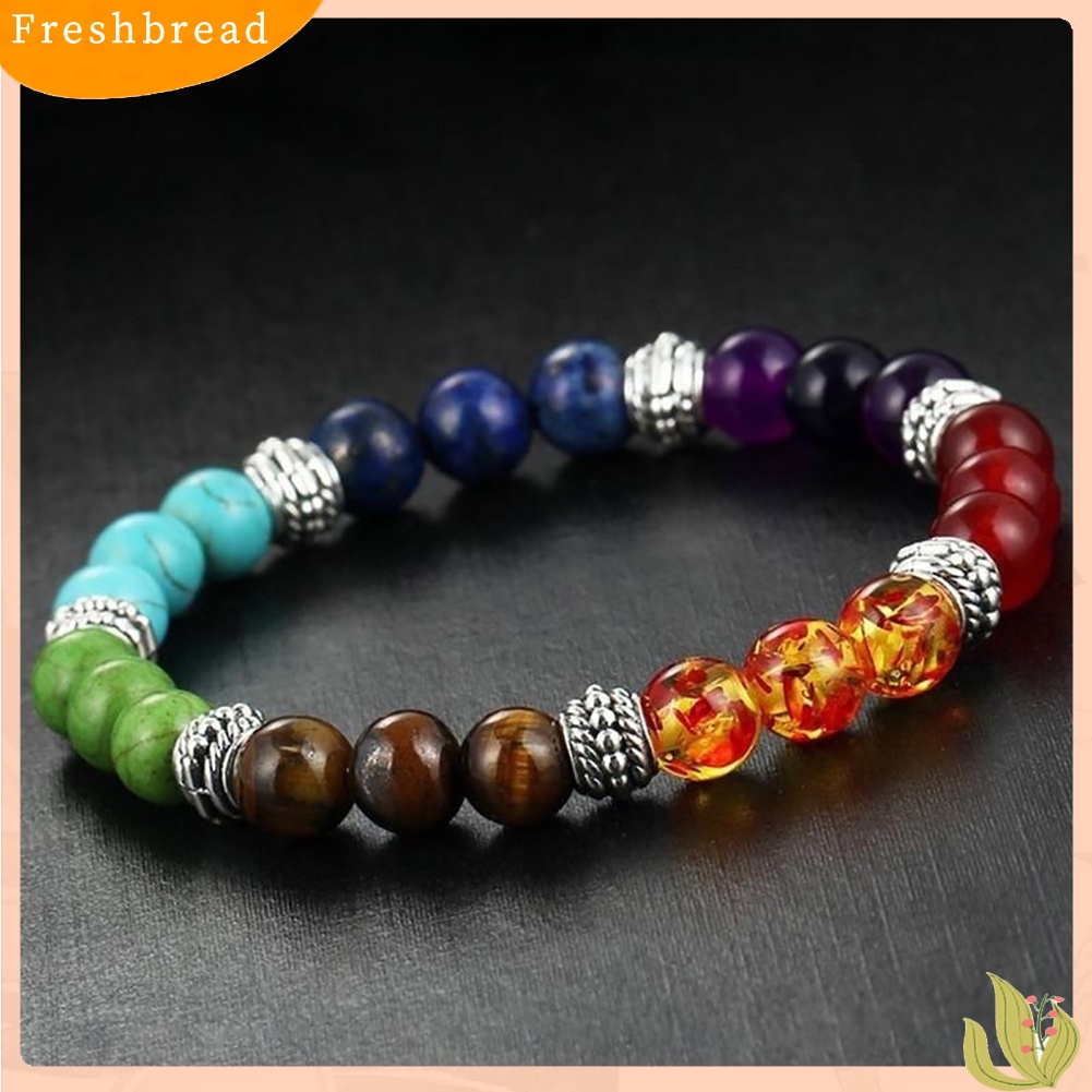 &lt; Freshbread &gt; 1Pc Wanita Pria Buatan Turquoise Beaded Strand Gelang Bangle Pergelangan Tangan Perhiasan