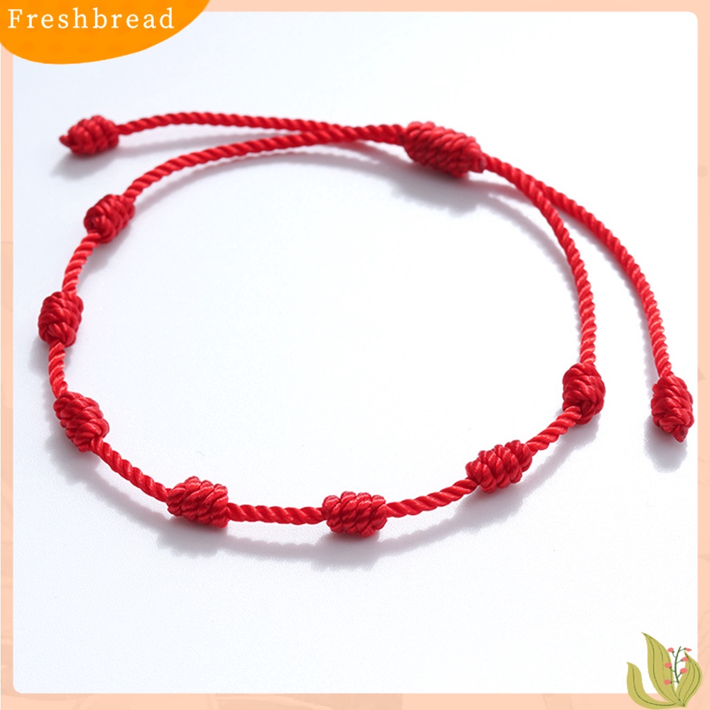 &lt; Freshbread &gt; 7simpul Tali Kuat Unisex Gelang Klasik Adjustable Beruntung Braided Bracelet Perhiasan Aksesoris