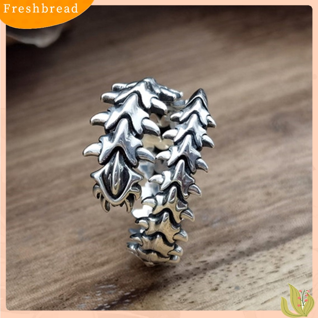 &lt; Freshbread &gt; Punk Adjustable Alloy Pria Cincin Chine Pasangan Pembukaan Cincin Perhiasan Aksesoris