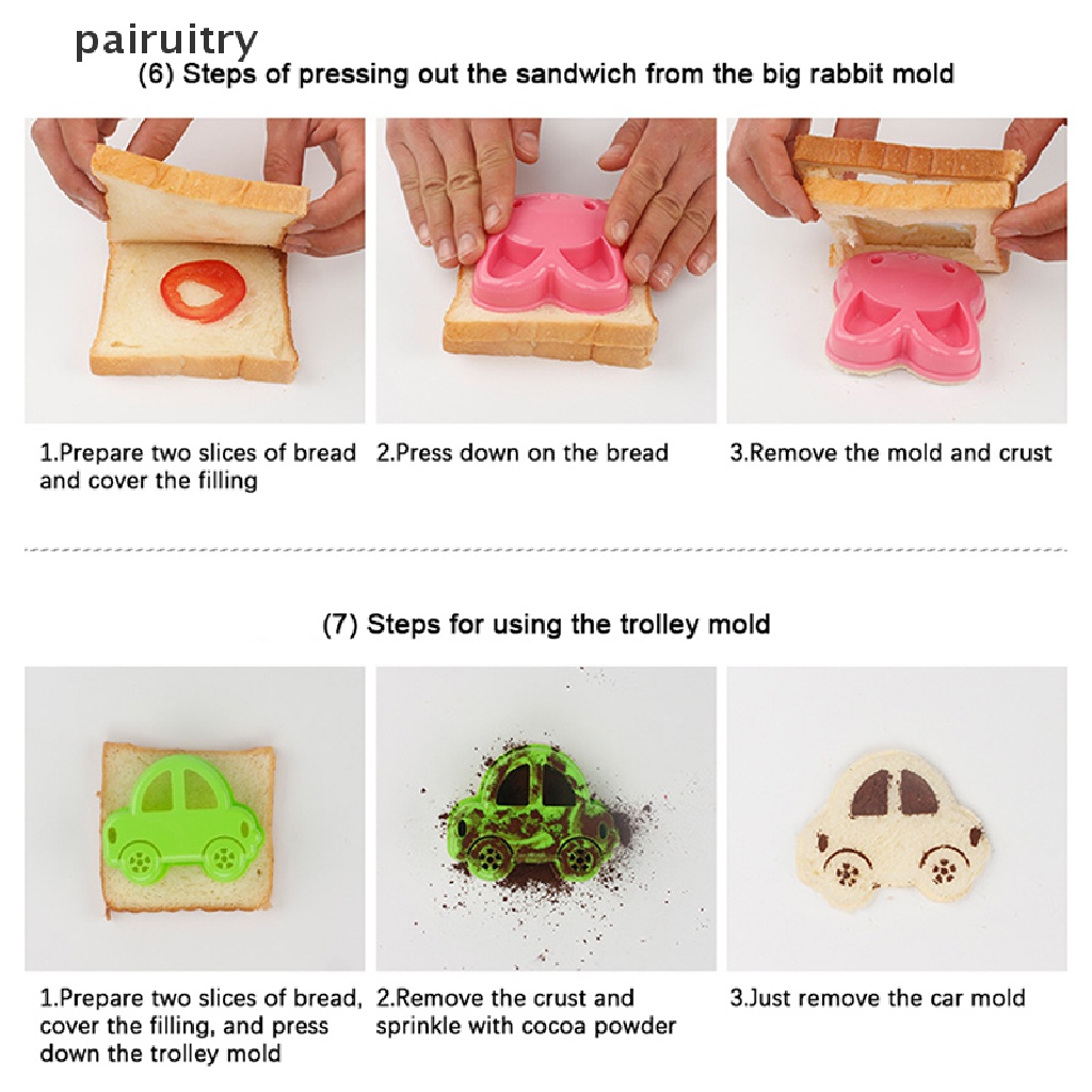 Prt Teddy Bear Cetakan Sandwich Bento Lunch Sandwich Bread Mold Pemotong Shapers Maker PRT