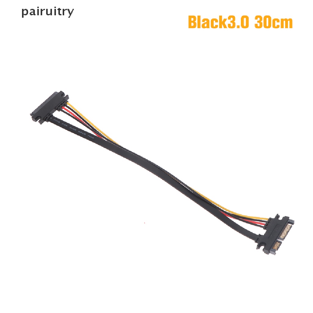 Prt Sata 22pin Male To Female Kabel Ekstensi Sata 22pin Male To Female7+15Pin Sata Data Power Combo Cable Kabel Ekstensi Hard Disk PRT