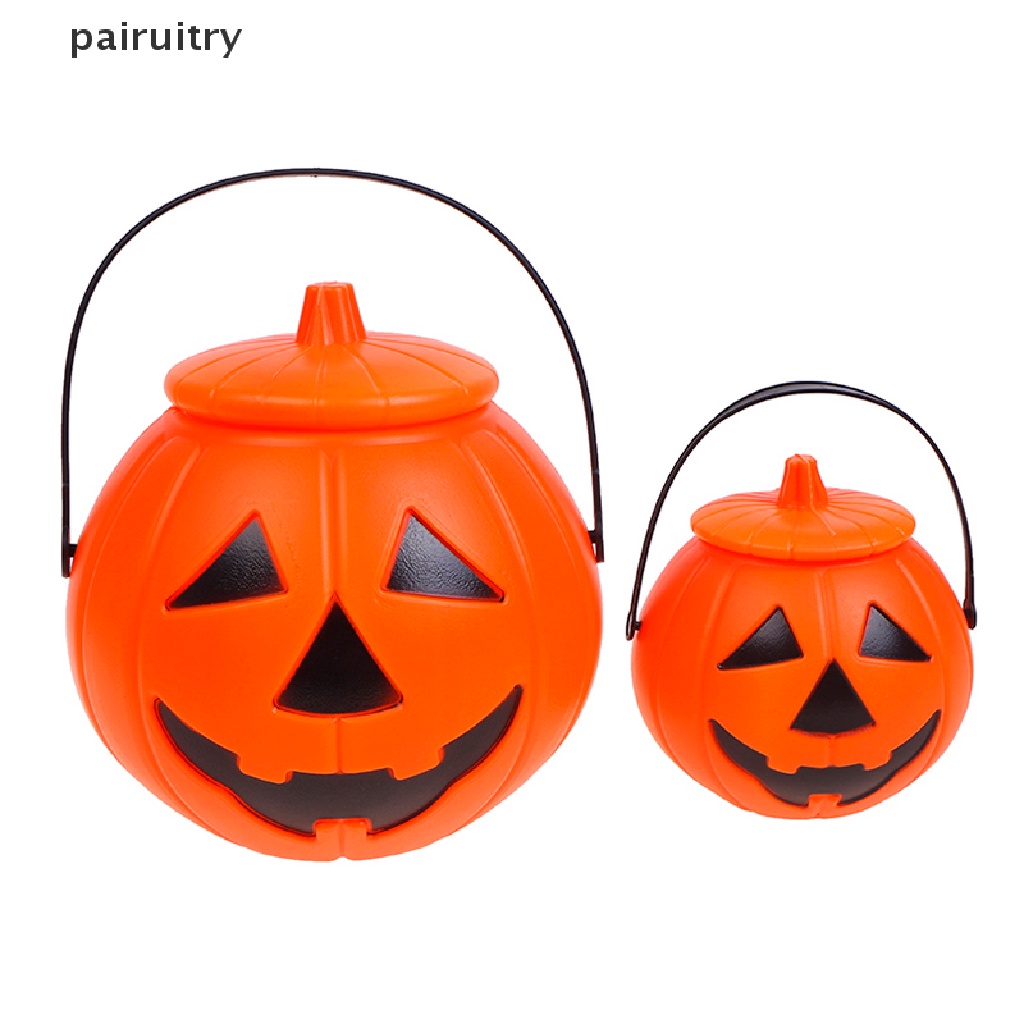 Prt Halloween Christams Party Props Ember Labu Plastik Candy Box Halloween Decor PRT