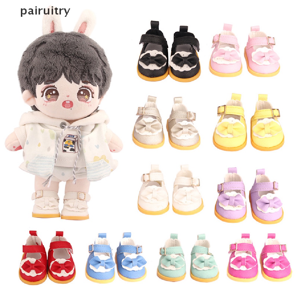 Prt 5cm PU Leather Bow Doil Sepatu Boots Untuk Boneka 14inci Amerika &amp; EXO Prt1Per6 PRT