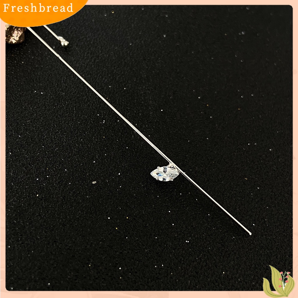 &lt; Freshbread &gt; Wanita Fashion Cubic Zirconia Geometris Ear Stud Earring Perhiasan Hadiah Aksesori