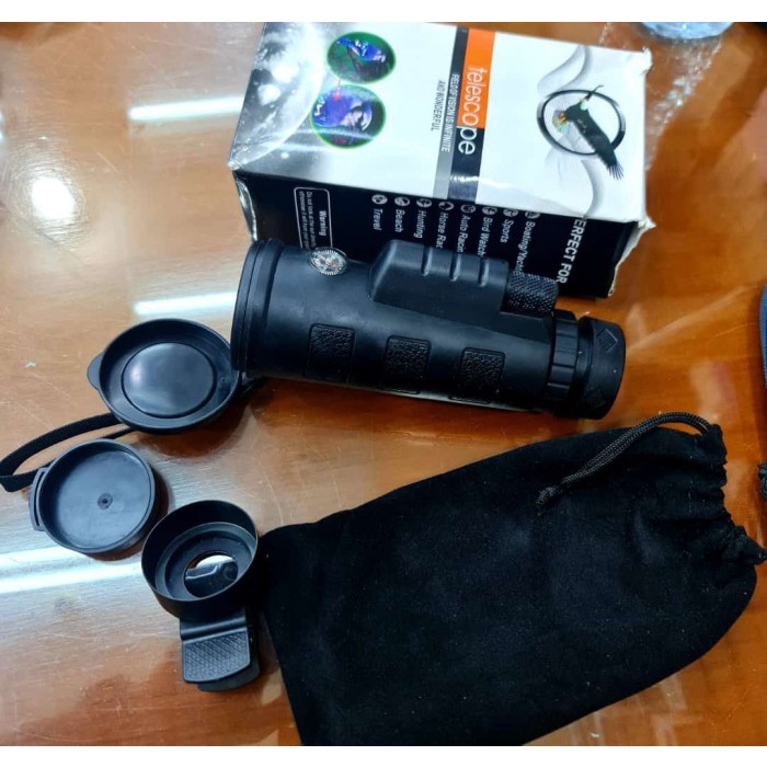 TELESCOPE MONOCULAR 40X60 Lensa Optik Zoom HD Night Vision Teropong Melihat Jarak Jauh Teleskop Monocular