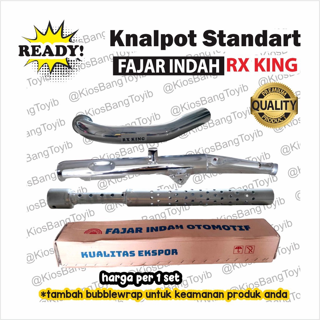 1set Knalpot Standart Ori Yamaha RXK RX King Cobra (Fajar Indah)