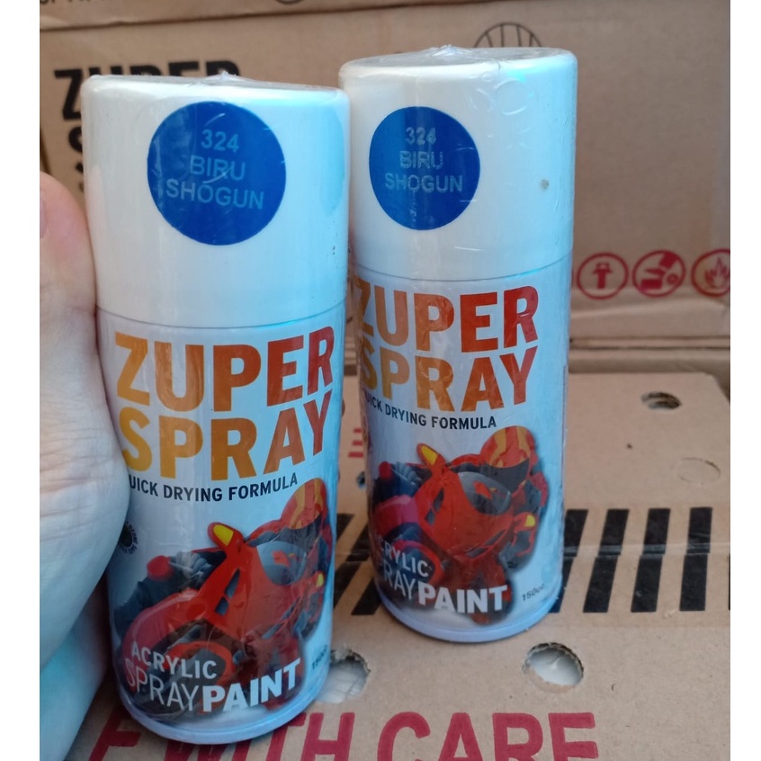 Zuper Spray Paint Pilok Pilox Warna Blue Shogun / Biru Shogun (P 324) 150cc/150ml