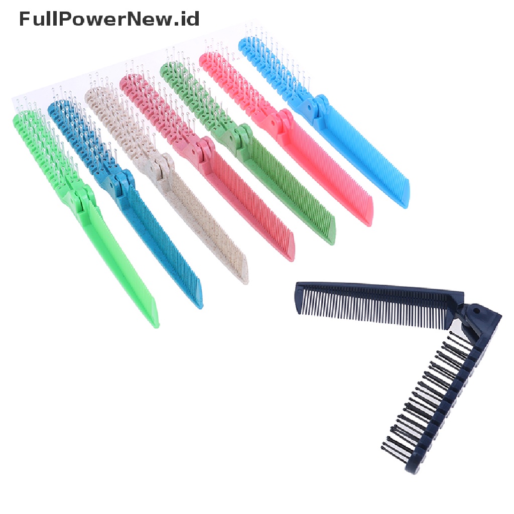 Power Plastik Double Headed Toothed Women Travel Lipat DIY Sikat Sisir Kecantikan Rambut ID
