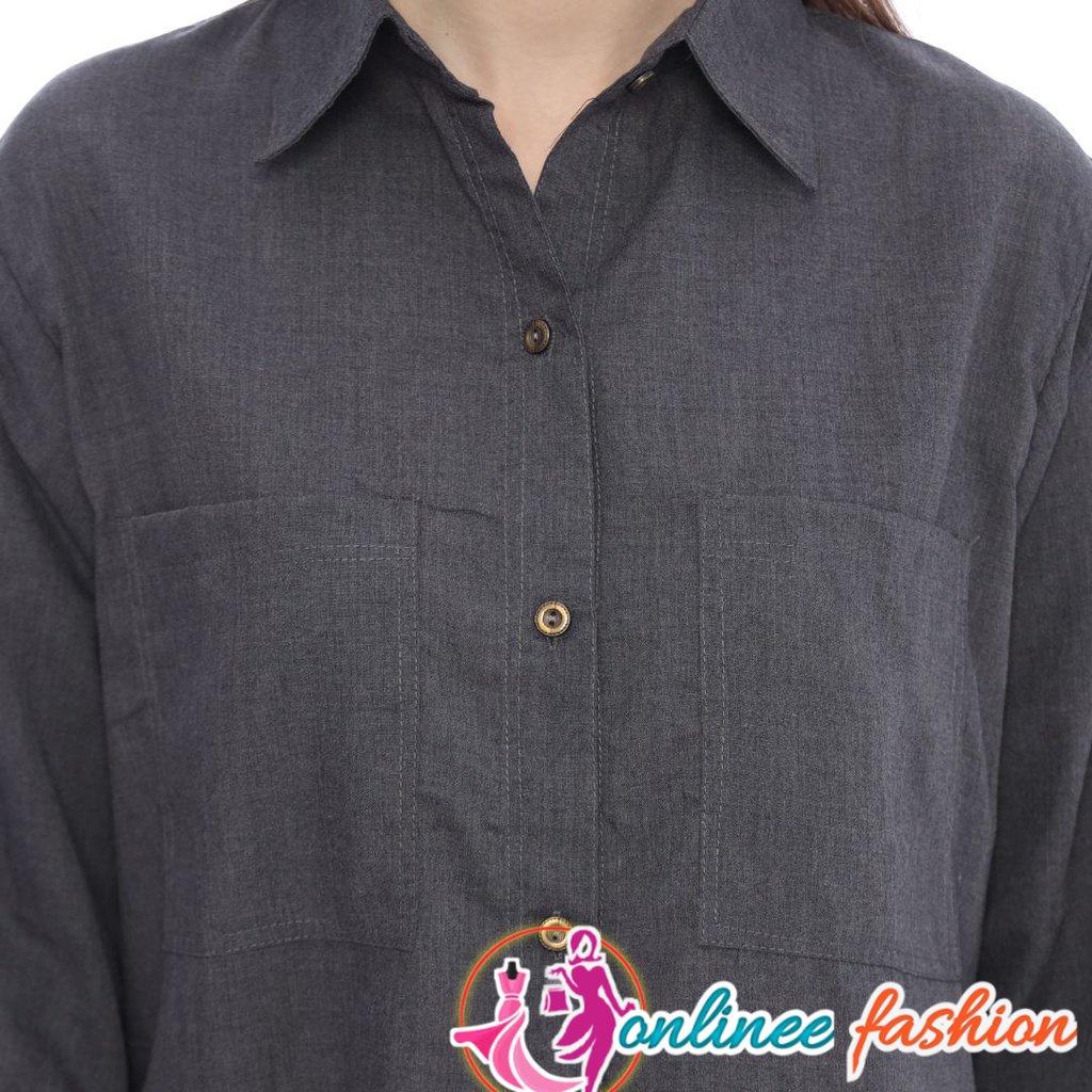 Dres Wanita Model Korea Lengan Panjang Joan Black Dress Midi Mosscrepe Kombinasi Tile Gliter