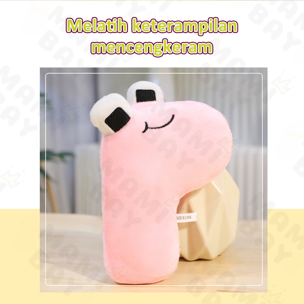 Mamibayi Mainan Boneka Anak Bayi Model Huruf Lembut Bantal Lucu