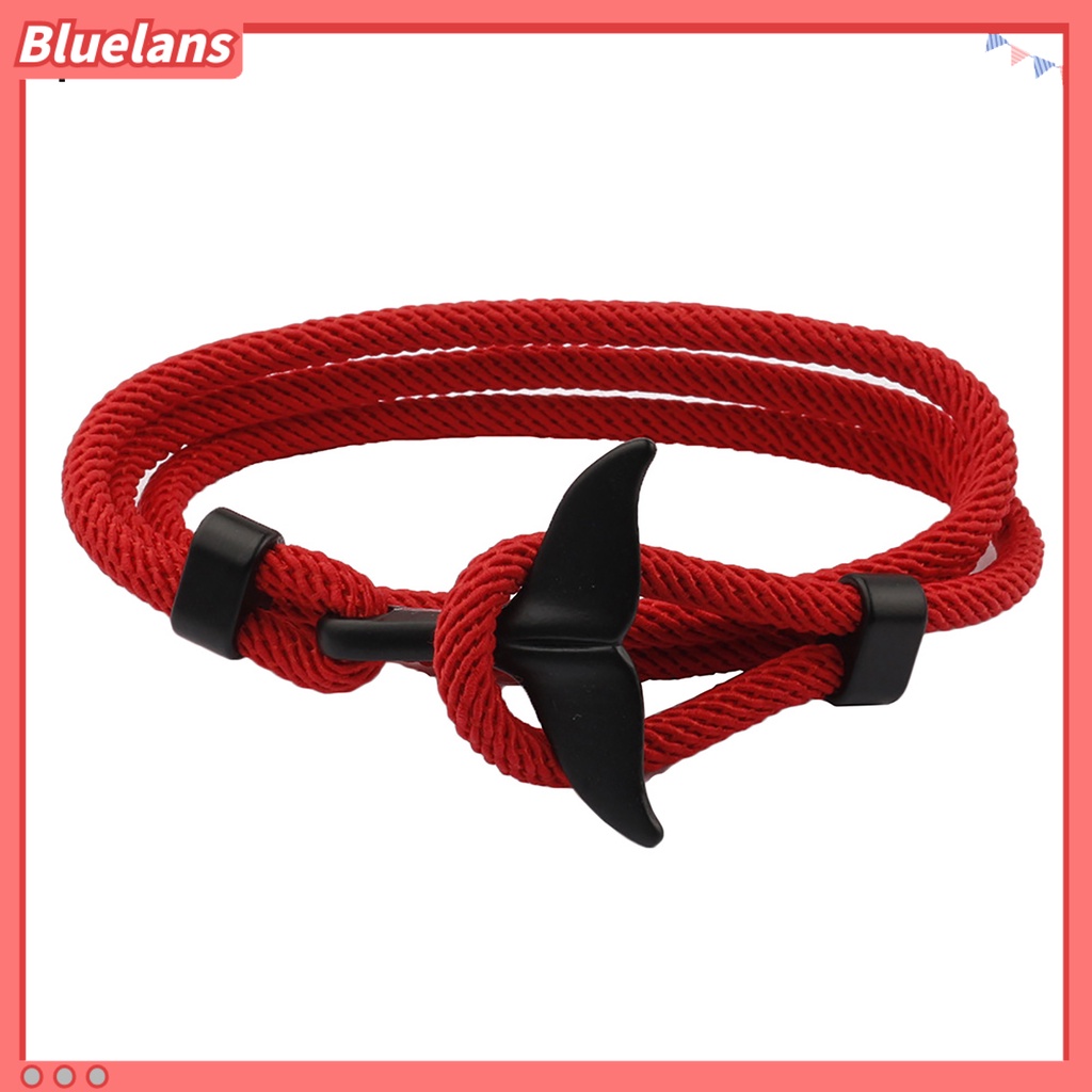 {In Stock} Hiu Gesper Adjustable Couple Gelang Multilayer Handmade Wanita Pria Tali Gelang Perhiasan Aksesoris