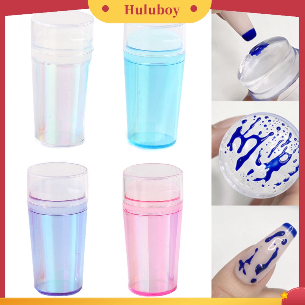 {In Stock} 1set Stempel Kuku Dapat Digunakan Kembali Non-Cacat Baik Daktilitas Putaran Silicone Stamper Kuku Transparan Alat Seni Untuk Manicure
