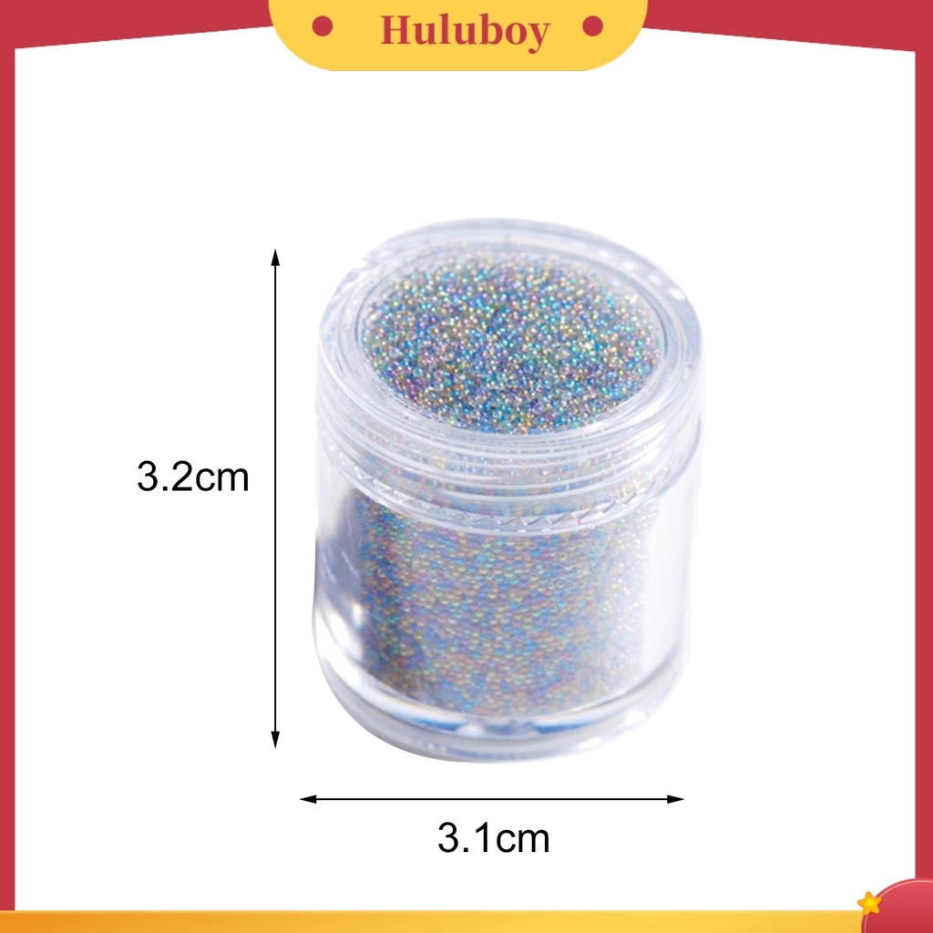 {In Stock} 1botol Manik-Manik Kaviar Kuku Bersinar Berwarna Tidak Berpori Manik Kaca Mini DIY Aksesoris Nail Art Micro Beads Kalung Phone Case Dekorasi Perlengkapan Manicure