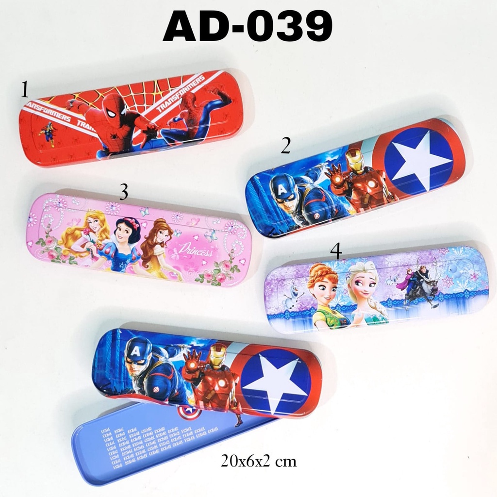 

SOS Kotak Pensil Kaleng 2 Susun Biasa 6x20/Tempat Pensil/Pencil Case/Tepak