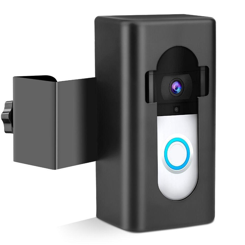 POPULAR Video Doorbell Mount Tidak Perlu Bor Aksesoris Bel Pintu Hitam Gerak