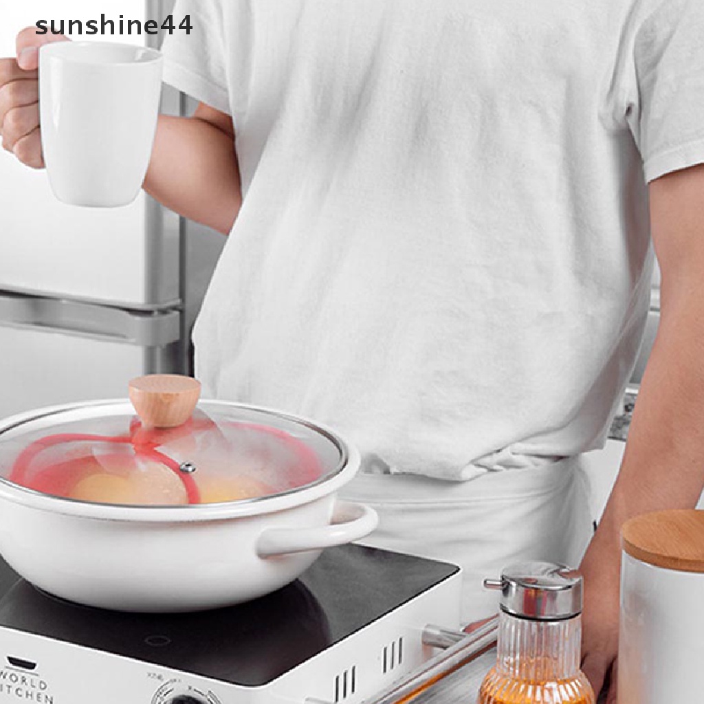 Sunshine Kitchen Egg Steamer Drain Rack Tahan Panas Food Grade Silikon Makanan Sling ID