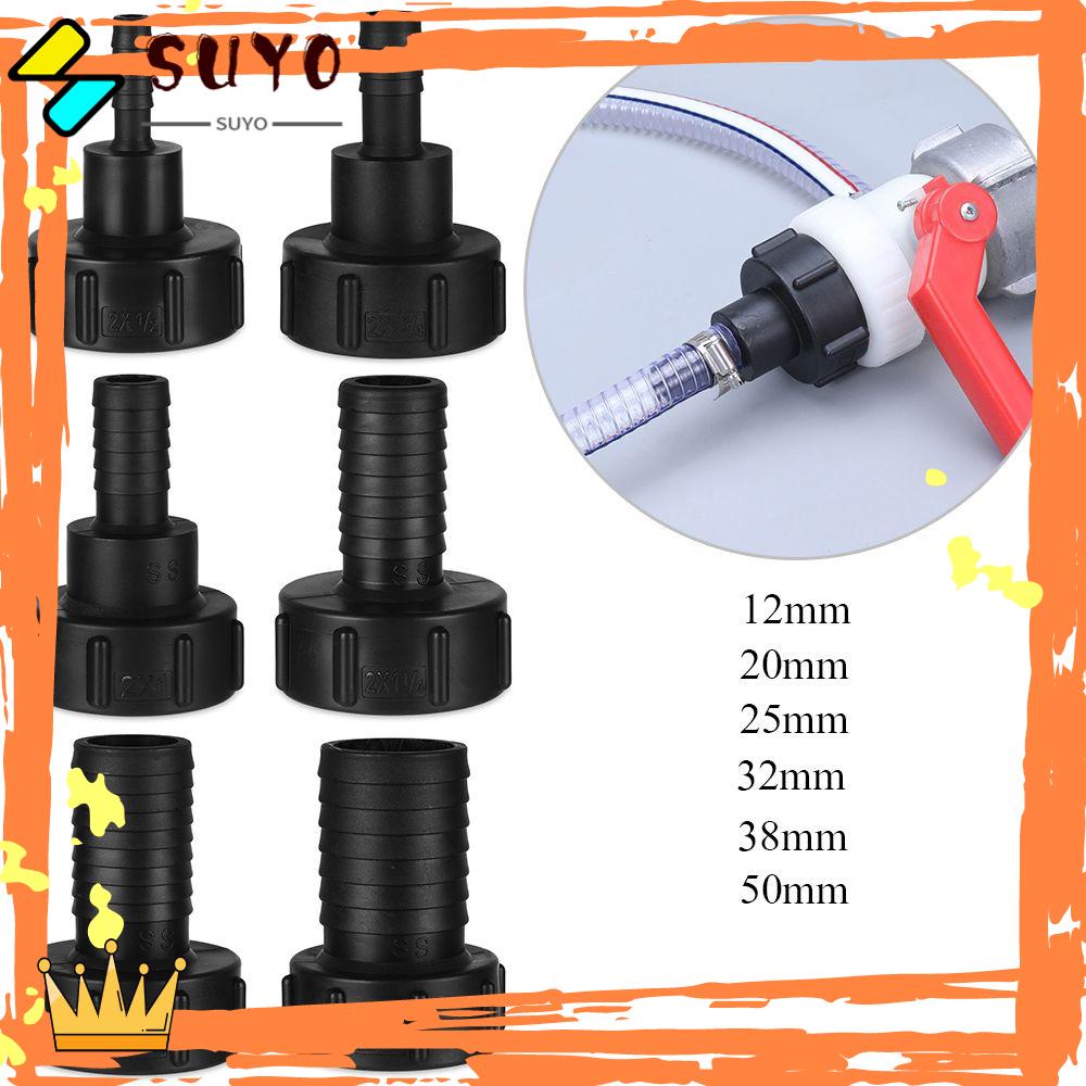 Suyo IBC Tank Adapter Konektor Air Tahan Lama Penyambung Keran Alat Fitting Sambungan Outlet