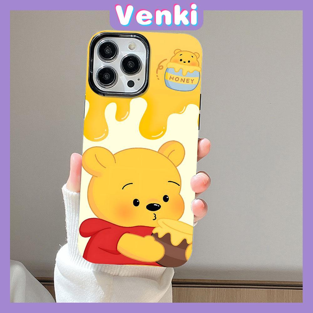 Case for iPhone 11 Soft TPU Glossy Candy Case Cute Cartoon Honey Bear Camera Protection Shockproof For iPhone 14 13 12 11 Pro Max 7 8 Plus X XR