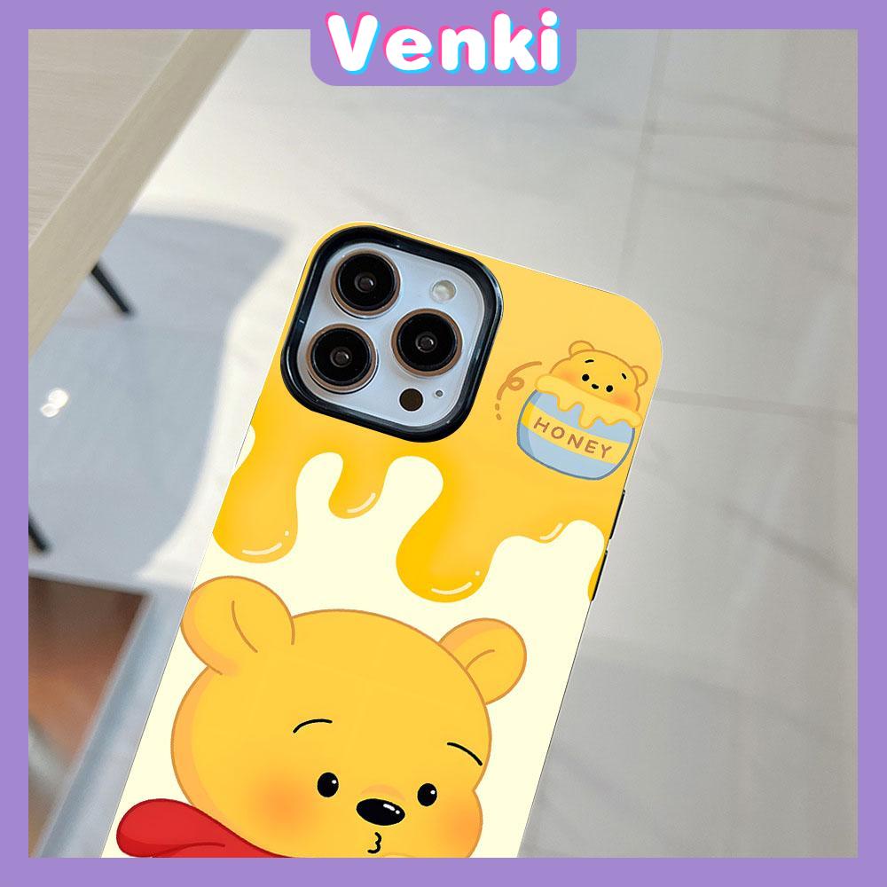 Case for iPhone 11 Soft TPU Glossy Candy Case Cute Cartoon Honey Bear Camera Protection Shockproof For iPhone 14 13 12 11 Pro Max 7 8 Plus X XR