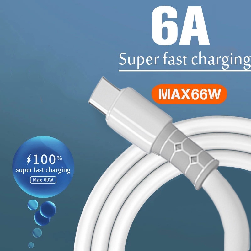 Silicone Liquid Cable 66w Super Fast Charging Untuk Apple Android Typec Kabel Cas Telepon