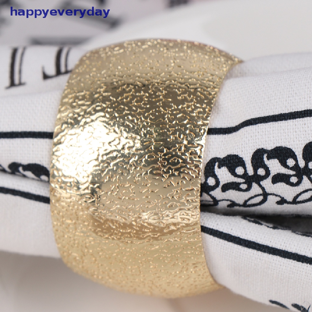 [happy] Napkin Rings Wedding Party Hotel Serbet Gesper Tempat Serbet Dekorasi Meja [ID]