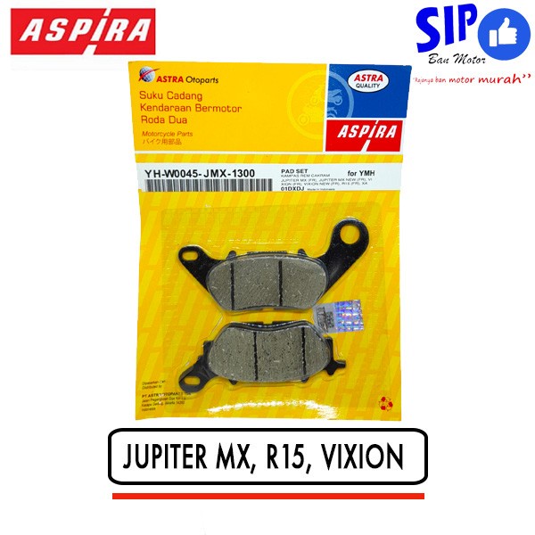 Kampas rem depan Aspira Jupiter MX VIxion R15 Dispad