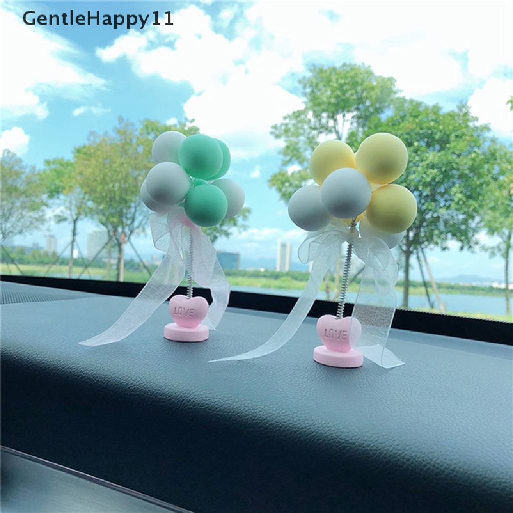 Gentlehappy Ornamen Mobil Nodding Balon Dekorasi Dashboard Mobil Musim Semi Goyang Kepala Mainan id