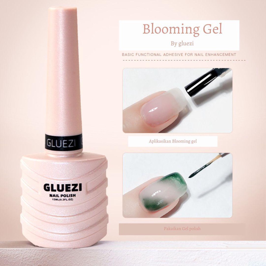 Blooming Gel by Gluezi / Nail Art Marble untuk membuat marble nail art