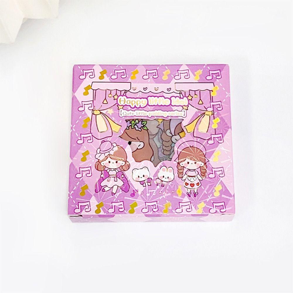 [Elegan] Kotak Goo Card Guka Sticker Set Lucu Tahan Air Siswa Tangan Akun Diary Notebook Goo Card Stiker Stiker Dekoratif