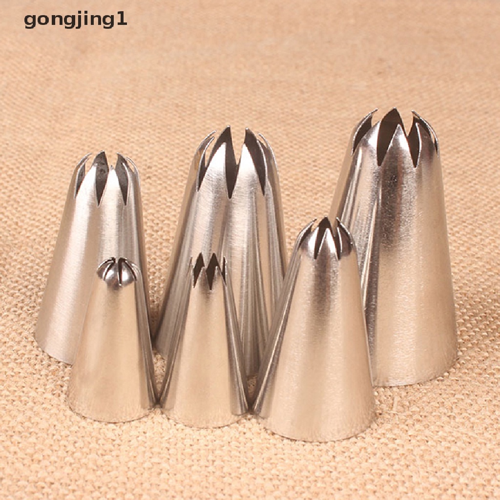 Ggg 5PCs/Set Icing Piping Pastry Nozzle Dapur Gadget Baking Kue Dekorasi Tools ID