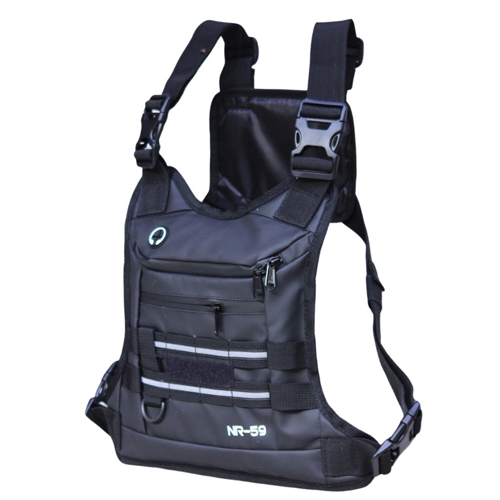 Chestbag Tas Dada NR-59 Series Rompi Black Waterproof