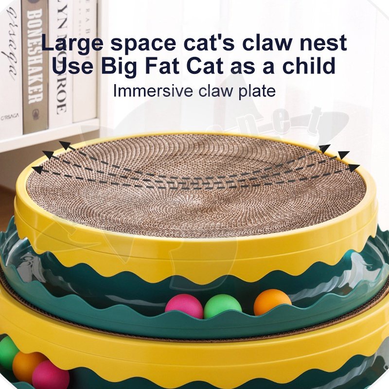 Cat Scratcher Box Cakaran Kucing Garukan Kucing Besar Jumbo Papan Garukan Kucing Mainan Kucing