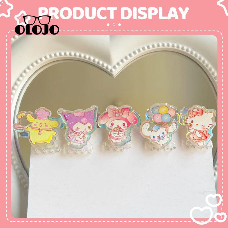 【COD】Hiasan Kepala Laser Sanrio Hair Claw Clip Lucu Sederhana Serbaguna Klip Rambut Rusak