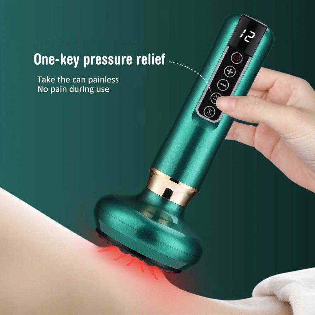 Alat Pijat Elektrik Bekam Cupping Massager Guasha 12 Gears Rechargeable